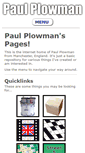 Mobile Screenshot of paulplowman.com